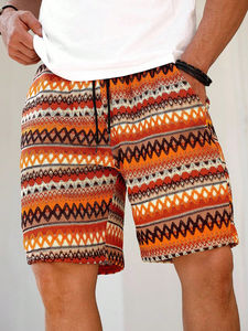 Short à sublimation Offre Spéciale avec logo personnalisé Streetwear d'été respirant avec cordon de serrage impression par transfert de chaleur motif décontracté pour hommes - Product Image 3