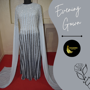 Robes de soirée élégantes pour femmes, confectionnées à la main, en gros, robes courtes en filet, service OEM naturel - Product Image 5