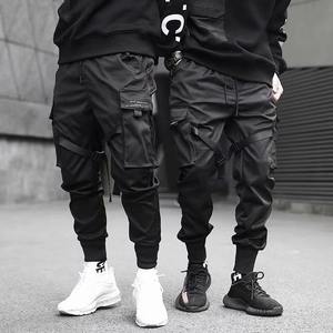 Nouveau modèle de pantalon cargo pour homme avec logo personnalisé pantalon de sport décontracté en tricot uni respirant avec poches - Product Image 4