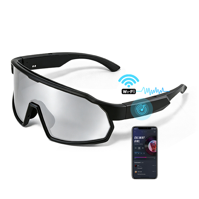 Magnetic Charging  Sports Sunglasses AI Intelligence Smart Cycling Riding Glasses OEM Calling Music Goggles Custom Logo