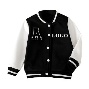Chaquetas Varsity de Lana con Cuello Alto Deportivo, Estilo Americano, Unisex, Originales de Fábrica, Nuevas de 2025 - Product Image 1