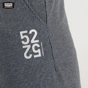 Short de salon en coton pour hommes 100% doux respirant rayé bas de pyjama tricoté taille moyenne Style Hip Hop confortable vêtements de maison - Product Image 4