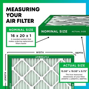 Filterbuy ไส้กรองอากาศขนาด 16x20x1 นิ้ว MERV 8 ป้องกันฝุ่นและสารก่อภูมิแพ้ (แพ็ค 4 ชิ้น) - Product Image 6