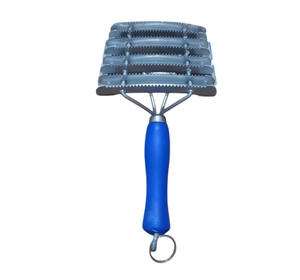 Cepillo de Aseo para Caballos con Múltiples Cuchillas y Mango Ergonómico Antideslizante Azul para una Limpieza Rápida de la Suciedad y el Mantenimiento del Pelaje - Product Image 1
