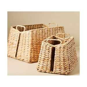 Cesta de mimbre de jacinto de agua natural al por mayor nuevo diseño barato personalizado de 99 DATOS DE ORO de Vietnam - Product Image 6