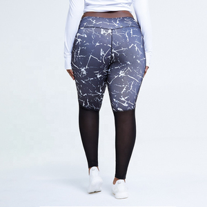 Nuevas mallas de Yoga con estampado de tinte de corbata de mármol para mujer, mallas suaves de cintura elástica con estilo de pantalones push-up con tinte de corbata - Product Image 4