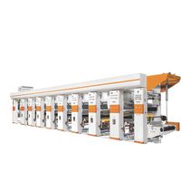 Machine d'impression rotogravure semi-automatique haute vitesse 9 couleurs 40 pouces pour papier, PET, LDPE, feuille d'aluminium avec guide-bande automatique