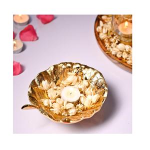 ชามอลูมิเนียมสีเงินพรีเมี่ยมพร้อมรายละเอียดดอกไม้ตกแต่งสำหรับกิจกรรมพิเศษ - Product Image 3