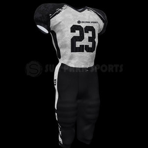 Vente en gros de maillots de football américain orange pour adultes, ensembles uniformes à manches courtes, design respirant - Product Image 2