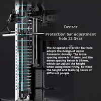 Cage de musculation multifonctionnelle commerciale en acier, combinant machine à squats et Smith, pour entraînement intensif des jambes et entraînement fonctionnel
