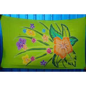 Pareos Hawaianos Pintados a Mano 100% Rayón de Alta Calidad, Ropa de Playa Personalizada al por Mayor, Cubierta para las Islas del Pacífico Asiático HPGU027-01-200 - Product Image 1