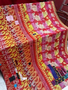 Colcha bohemia de algodón, manta hecha a mano, edredón Kantha Vintage indio - Product Image 2