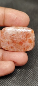 พลอยกันแดดสีส้มธรรมชาติขัดเงาแบบเรียบขนาดผสมอัญมณีหลวมสำหรับทำเครื่องประดับ - Product Image 2