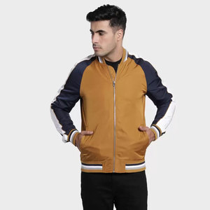 Créez votre propre veste bomber pour homme à prix abordable, style le plus récent, veste bomber pour homme avec patch brodé, couleur unie. - Product Image 1