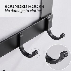Over Door Hanger With Metal Over the Door Towel Hooks Decorative Over Door Organiser With Black for Coat Scarf Bag Towel Key Cap - Product Image 2