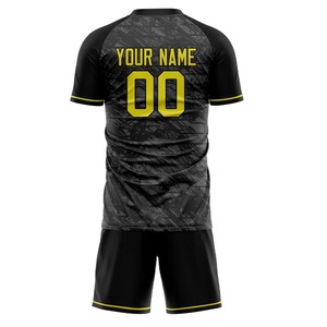ชุดเสื้อเจอร์ซีย์ฟุตบอลสำหรับเด็กผู้ชายชุดฟุตบอลของผู้ใหญ่เสื้อฟุตบอลแบบซับลิเมตโลโก้ออกแบบได้ตามต้องการ - Product Image 6