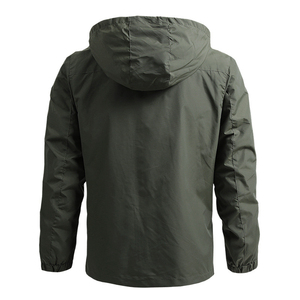 Chaqueta Cortavientos de Invierno Personalizada para Hombre 2024, 100% Poliéster, Cuello Alto, Transpirable, de Secado Rápido, Impermeable - Product Image 2