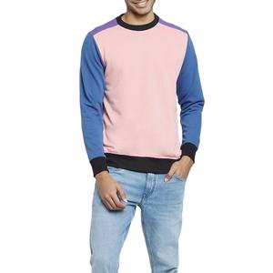 Wholesale 2025 Cotton Blended Fleece Crew Neck Sweatshirts Long Sleeve Men's Pullover New Fashion Comfortable basics Sweatshirts - Product Image 1