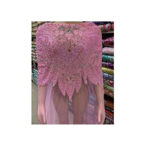 Blusa Sari de trabajo con bordado de cuentas de la mejor calidad para mujer, tela de punto, ropa de fiesta, precio de exportación disponible - Product Image 5