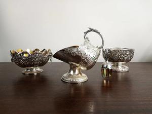 ชามตกแต่งทรงเหยือก ดีไซน์เนอร์ งานตกแต่งบ้านสไตล์ราชวงศ์ เหมาะสำหรับตกแต่งโต๊ะกลาง จัดแสดงในงานเทศกาล และเป็นของขวัญจากอินเดีย - Product Image 6