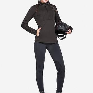 Chaqueta de equitación acolchada transpirable de lona de alta calidad para mujer, capa base de manga larga, impermeable, ecológica y reversible. - Product Image 6