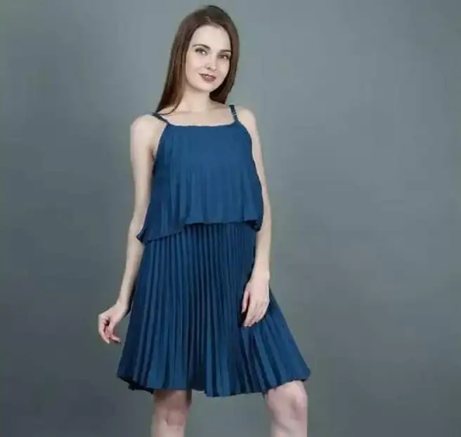 Eleganza illuminante elegante abito senza maniche ispirato Midi Creation-un Ensemble distintivo per donna e donna all'ingrosso esclusivo