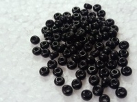 Perles de rocaille rondes en verre noir sur mesure, modèle 541, taille 9/0, pour artistes en broderie et créateurs de bijoux, destinées à la revente