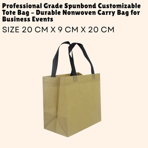 Bolsa de mano personalizable Spunbond de Grado Profesional, bolsa de transporte no tejida duradera para eventos comerciales - Product Image 1