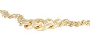 Collana a maglia in argento placcata in oro 18kt elegante realizzata in italia bella e comoda per l'outfit e gli eventi quotidiani - Product Image 5