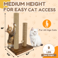 Poteau à gratter moderne et durable pour chat avec base en peluche douce pour l'entretien des griffes à l'intérieur et le jeu
