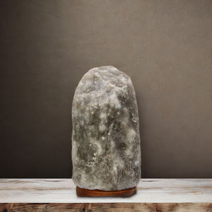 Lampes en sel naturel gris 4-6 kg avec sel gris de l'Himalaya naturel artisanat naturel fabriqué à la main - Product Image 1