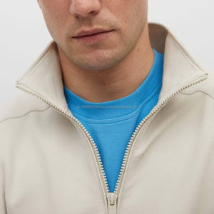 2026 basiques haute qualité hommes quart Zip cou faux sweat Sport fermeture éclair demi fermeture éclair pull à capuche sweat hommes - Product Image 3