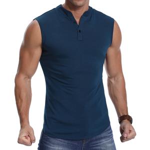 เสื้อกล้ามวิ่งสำหรับผู้ชายเสื้อออกกำลังกายผ้าคอตตอนสีขาวพื้นนุ่มใส่ไปยิมเล่นฟิตเนสโลโก้ได้ตามต้องการ - Product Image 4