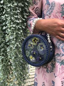 Bolso de resina de geoda blanca y dorada, lujoso bolso de noche, monedero para ocasiones especiales, regalo, bolso de cuerda de Catton con resina epoxi, bolso de mano - Product Image 5