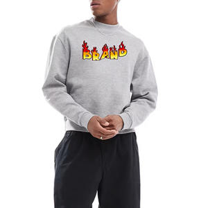 เสื้อสเวตเตอร์แบบสวมหัวแนวสตรีท OEM สำหรับผู้ชายเสื้อสเวตเตอร์แบบสวมหัวทรงหลวมหนาใส่โลโก้ได้ตามต้องการสำหรับฤดูหนาว - Product Image 4