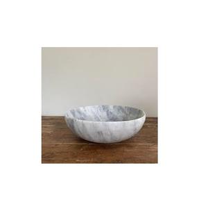 100% bol en marbre maison Table à manger bol de service de fruits fabricant fait à la main bol en marbre solide hautement polonais forme ronde - Product Image 1