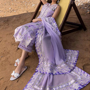 Factory-Made 3-Piece Pakistani Shalwar Kameez New Design Formal Wear Party <b>Dress</b> for Ladies Made From Georgette - Product Image 5