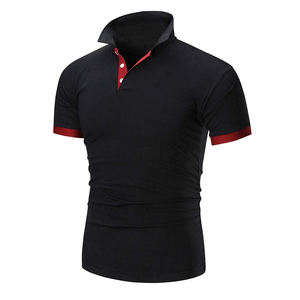 Polos de luxe Vêtements de golf élastiques de haute qualité Impression complète Polyester Spandex Performance Polos vierges de golf - Product Image 2