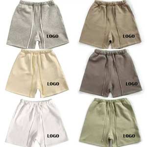 Haute qualité hommes XS taille athlétique Gym entraînement Shorts 100% coton haute rue vêtements de sport solide motif décoration en gros - Product Image 1