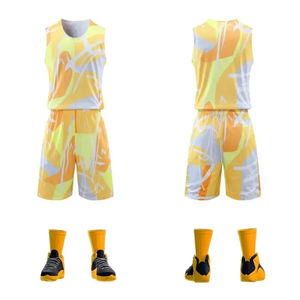 Precio de fábrica Reversible Baloncesto Equipo personalizado Transpirable Hombres Malla Conjunto de uniforme de entrenamiento Alta calidad Antibacteriano - Product Image 2