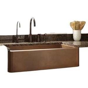 Évier de cuisine rectangulaire en cuivre antique en cuivre pur 100% de qualité supérieure - Product Image 1