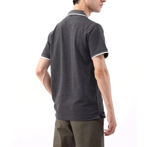 Polos pour hommes de haute qualité, confortables, à séchage rapide, en tissu canvas, motif uni - Approvisionnement direct d'usine, faible MOQ - Product Image 3