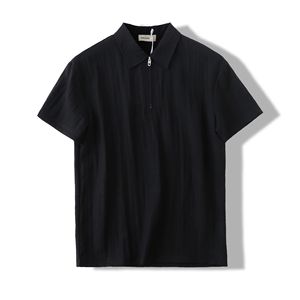 Polo de manga corta para hombre, ropa informal de algodón, Top ajustado a la moda, traje cómodo para verano, ropa de calle - Product Image 5