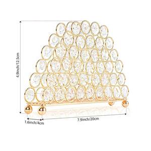 Porte-serviettes debout en cristal de qualité supérieure distributeur de Table de luxe pour cuisine salle à manger fête mariage et décor de pièce maîtresse élégant - Product Image 6