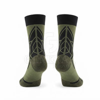 Chaussettes de cyclisme VTT pour hommes, respirantes, légères, écologiques, en Spandex/Polyester, pour le trail en extérieur, vêtements de sport personnalisés