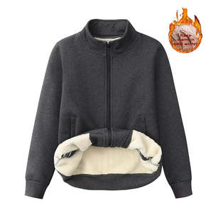 <b>Men's</b> Softshell <b>Fleece</b> Hiking <b>Jacket</b> <b>Thick</b> Outdoor Winter Coat Zipper Hoodie Warm Comfortable Thermal Canvas Fabric Front Logo - Product Image 3