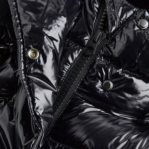 Veste matelassée à fermeture éclair brillante tendance pour femmes, veste matelassée d'hiver, manteau personnalisé, veste matelassée à capuche chaude d'automne pour femmes - Product Image 5