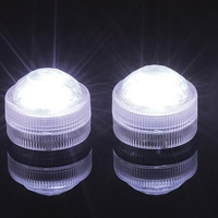 Mini chauffe-plat à LED pour la décoration de la maison Vases à fleurs à bougies submersibles étanches à piles pour les piscines de mariage-pour Diwali