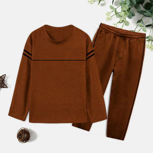 Lightweight Polyester Cotton Winter Breathable Boys <b>Girls</b> Blank Sweat Suit Set Customized Kids Tracksuits Wholesale Toddler - Product Image 3