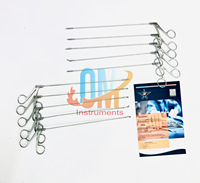 OldMed Instruments OMI-ENT-0474 Ensemble d'instruments de laryngoscope sur pied pour micro-chirurgie endoscopique des sinus et de la voie aérienne, qualité médicale